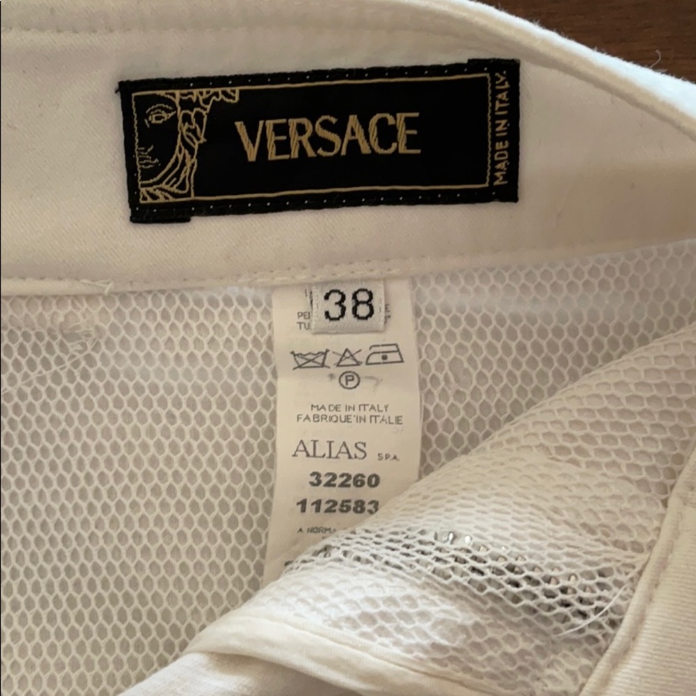 Versace white pants